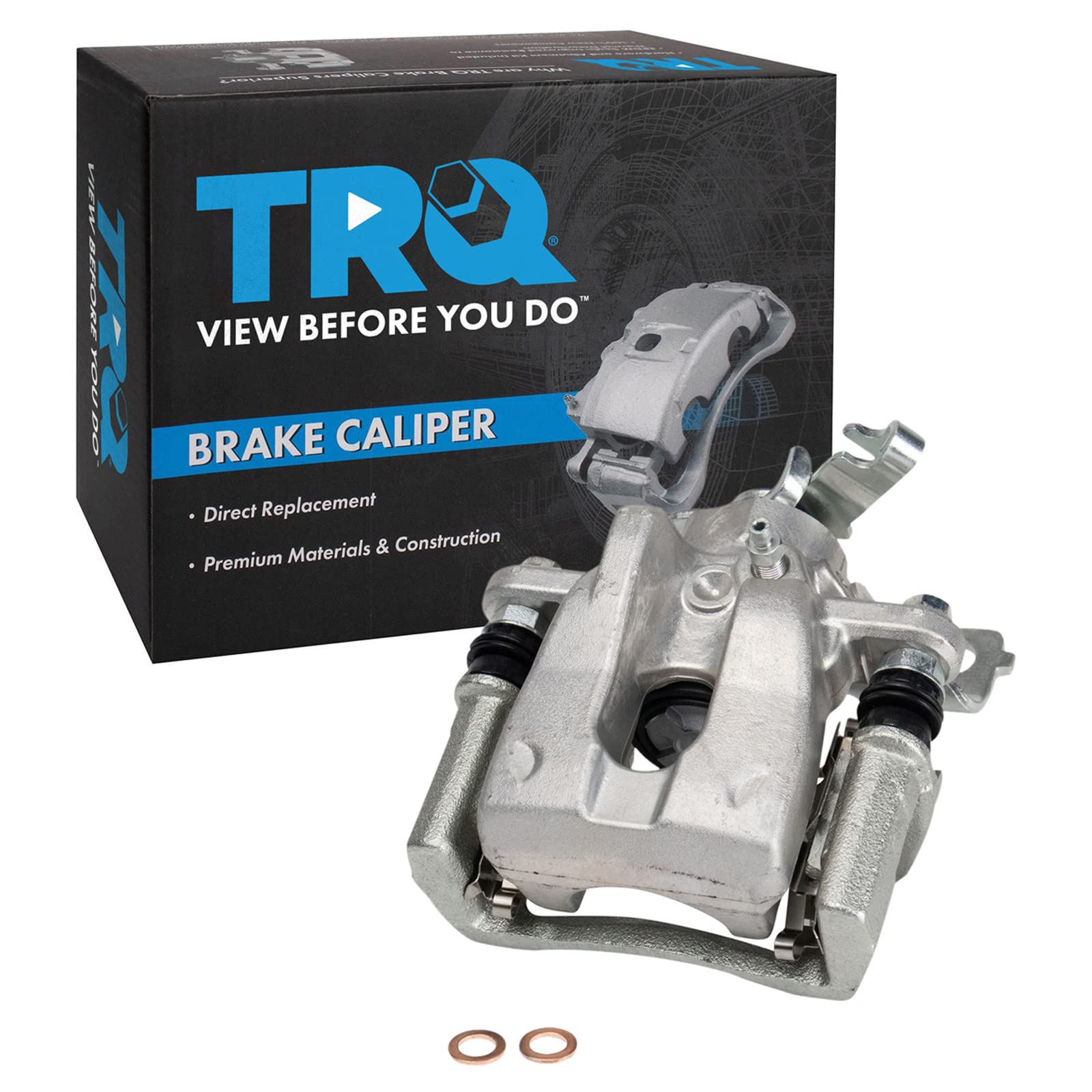 TRQ Rear Right Brake Caliper w/Bracket Passenger Side Compatible with 2009-2010 Pontiac Vibe 2009-2019 Toyota Corolla 2009-2013 Matrix