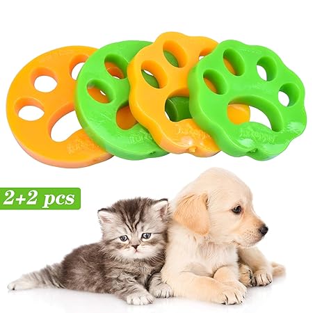 Santoo Cattura Peli Lavatrice 4 Pezzi Raccogli Peli Animali Lavatrice Lavatrice Filtro Per Peli Riutilizzabile Acchiappa Peli E Pelucchi Lavatrice