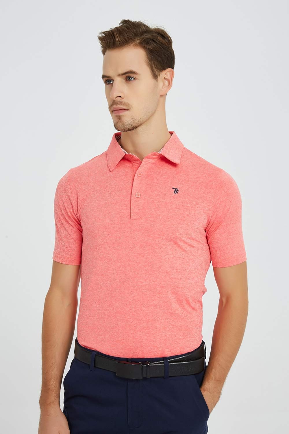 JINSHI Men's Athletic Shirts Sports Polo T-Shirts Short Sleeve Classic Golf Polo Shirt: Clothing