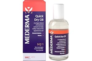 Mederma Quick Dry Oil - Scar and Stretch Mark Treatment, Improves Appearance with Natural Botanical Extracts, Paraben-Free, Fast-Absorbing, Hydrates Dry Skin, Reduces Uneven Skin Tone, 2.02 Oz (60ml)