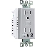Jasco Zigbee Outlet Receptacle with Energy Monitoring, Tamper-Resistant, Pairs Directly with Echo 4th Gen/Echo Show 10/Echo S