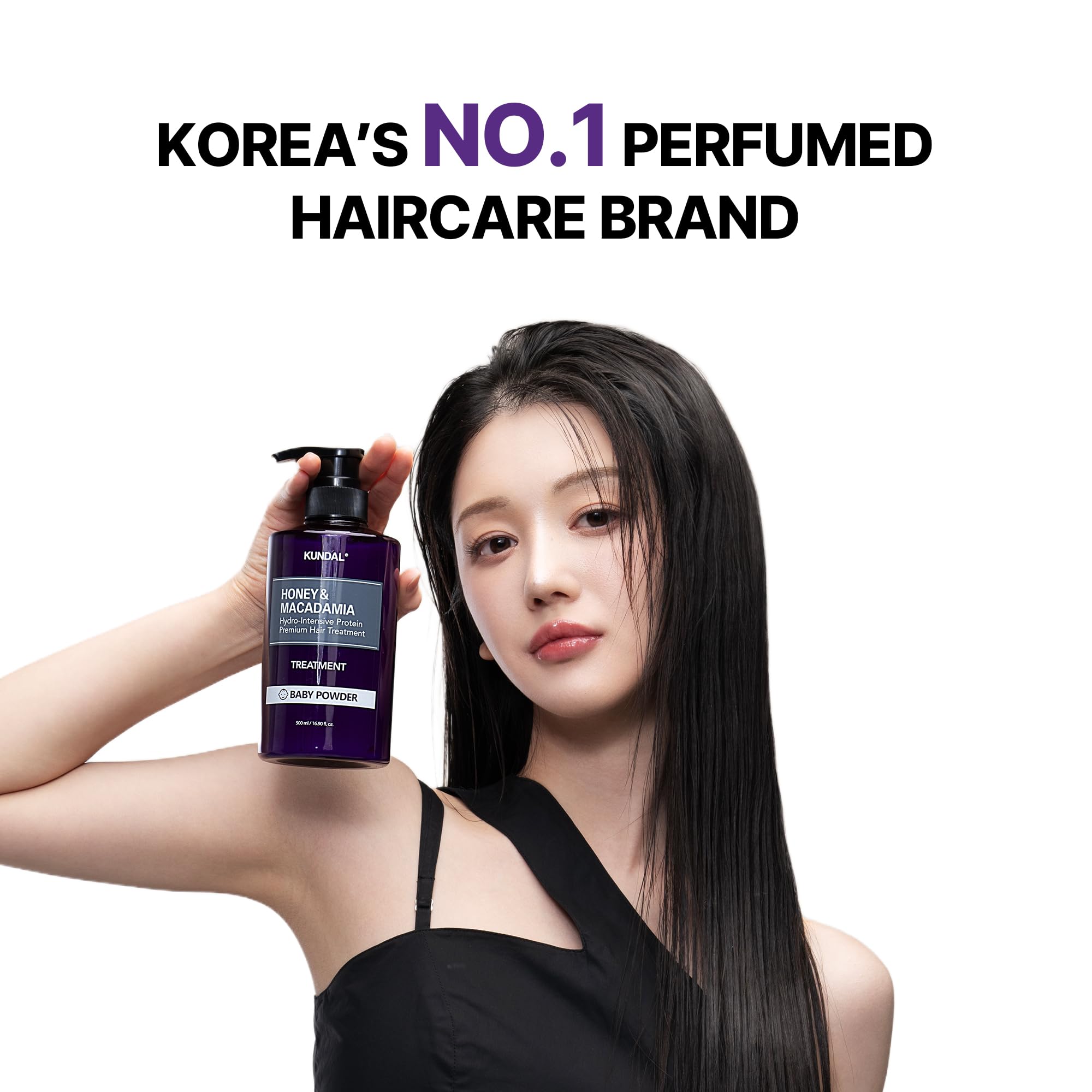 KUNDAL Korean Shampoo and Conditioner Set [Cherry Blossom] Salon-quality, Long Lasting Scent, Moisturizing, Sulfate-Free, Argan & Macadamia Oil, Korean Hair care, For all hair types, 16.9 fl oz each