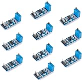 JESSINIE 10Pcs NE555 Pulse Generator Square Wave Rectangular NE555 Adjustable Frequency Pulse Generator Module Single Channel Signal Output Frequency Duty Cycle Square Wave Module Board