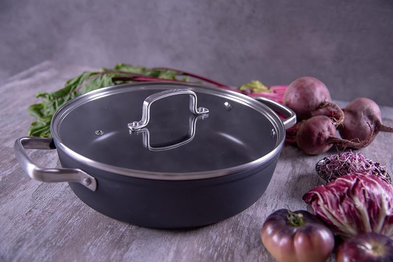 Caçarola antiaderente de alumínio forjado 28 cm