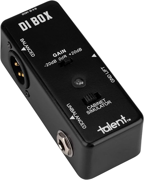 Talent GTDI DIBox Guitar Mini FX Pedal Stomp Box Electronics