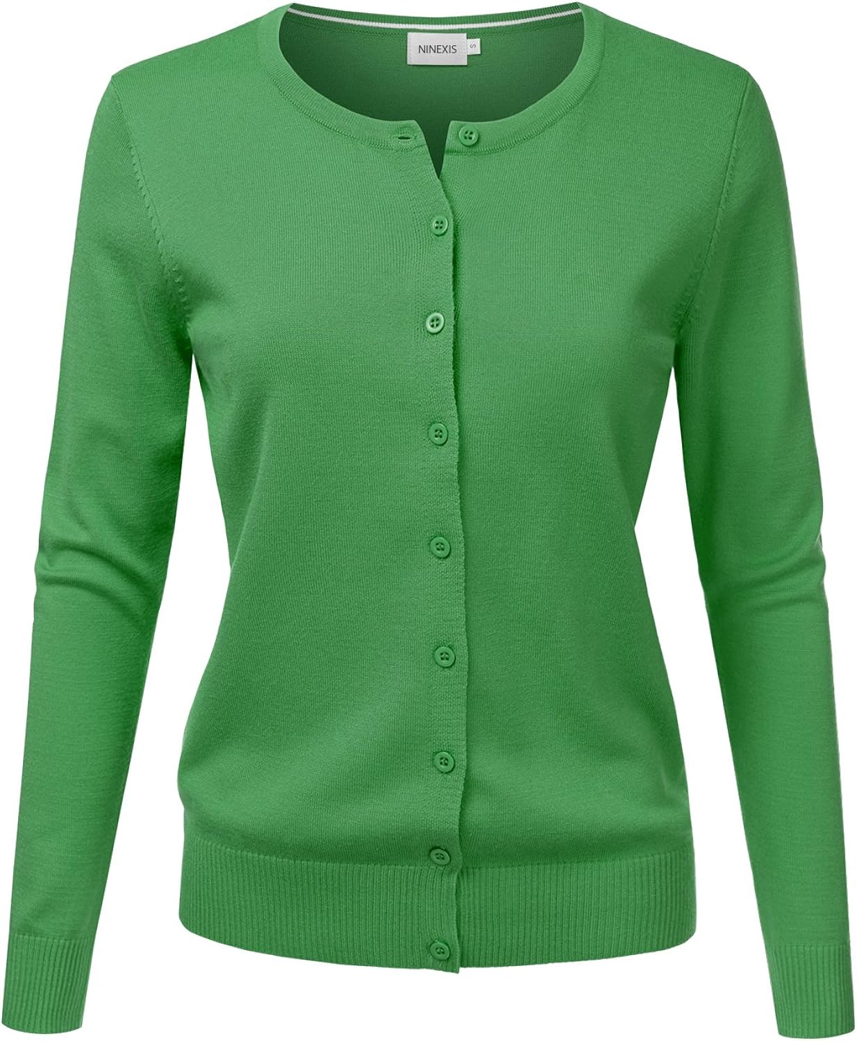 green cardigan sweater