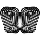 High-PQ Carabiners Clip Spring Snap Hook,Heavy Duty Galvanized Steel Carabiner,Safety Quick Links Snap Hooks,Spring Clips for Swing Hammock Camping Keychain Outdoor