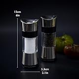 Cole & Mason Horsham Chrome Salt Mill 154mm Adjustable Ceramic Grind Mechanism view 9