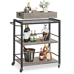 VASAGLE Kitchen Serving Cart with Removable