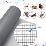 BUZIFU Fiberglass Window Screen Mesh 1.2x2.5m Insect Fly Wire Mosquito Net Grey view 2