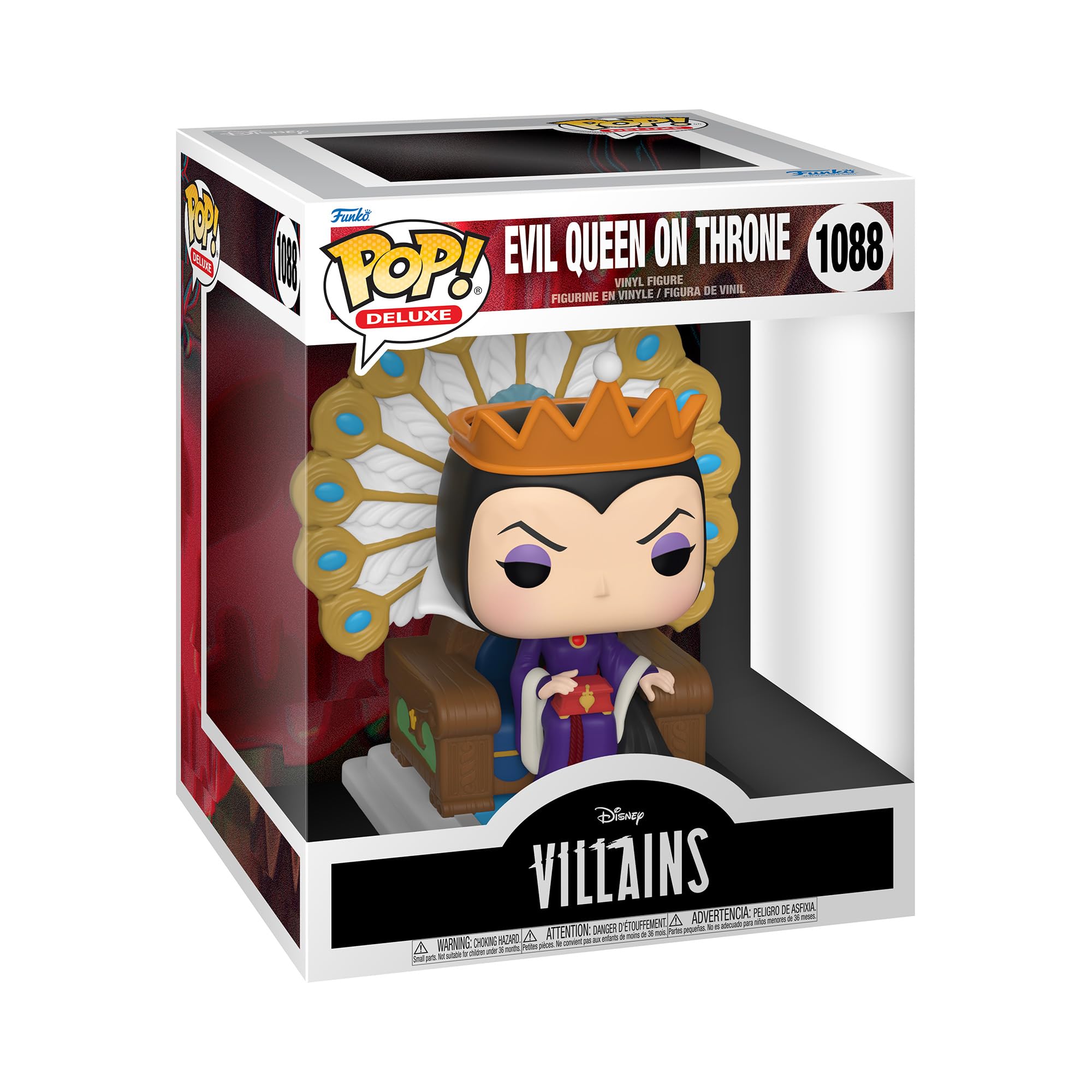 Funko Pop! Deluxe: Disney Villains - Evil Queen on Throne - Collectable Vinyl Figure - Gift Idea - Official Merchandise - Toys for Kids & Adults - Movies Fans - Model Figure for Collectors