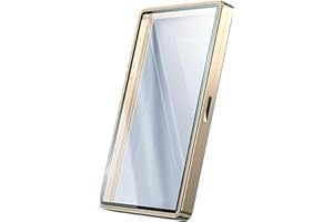 JIAONASHIJIA UV-Resistant Magnetic Metal Slab Case for 35pt PSA, BGS, CGC Graded Cards. High Alumina Glass, Multi-Point Magnetic Lock, Durable Metal Frame, Stackable Design. Gold