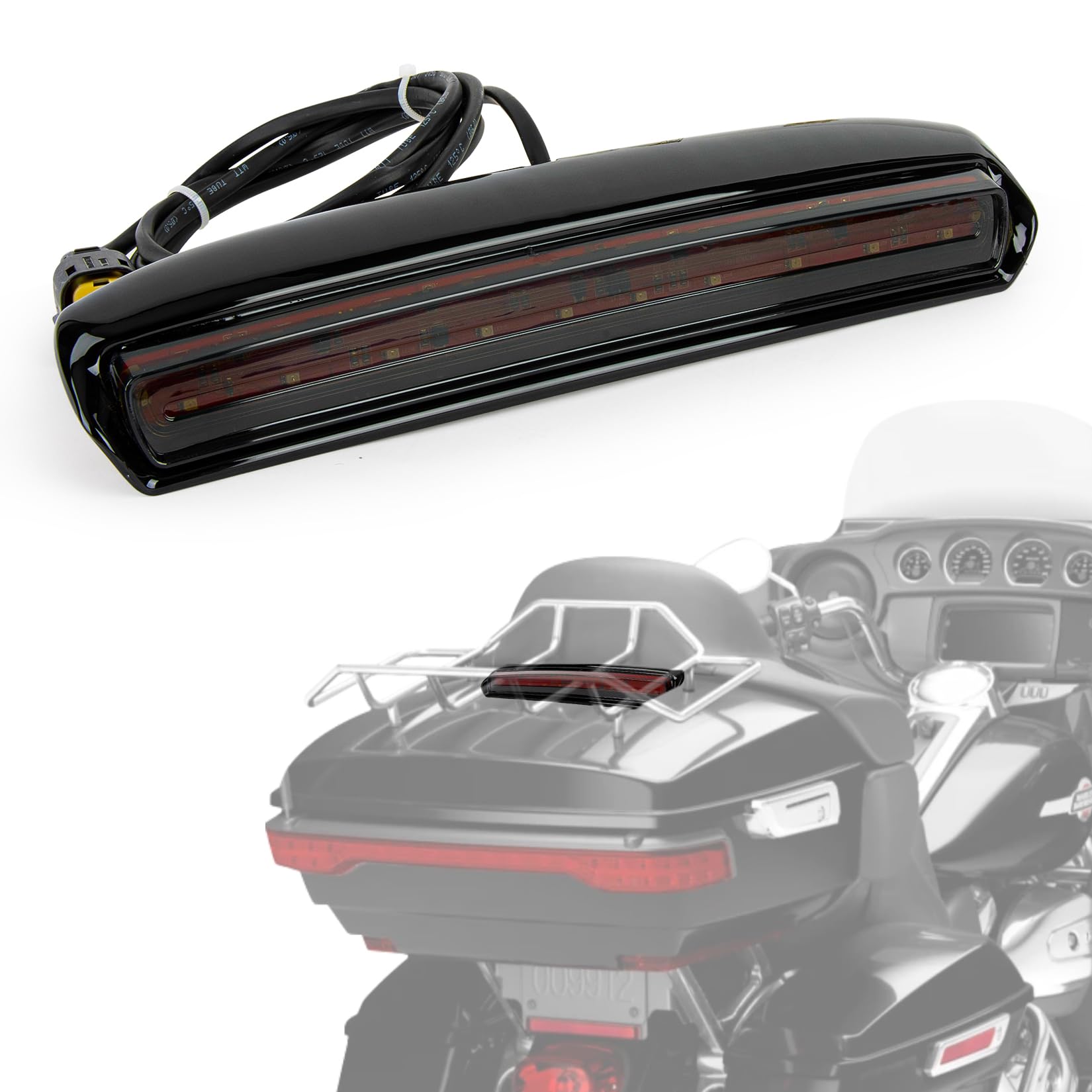 Photo 1 of PSLER Motorcycle Rear Tour Pack LED Lid Light Motorcycle Lighting Accessory Running Light Brake Light Turn Signal Blinker for CVO Electra Glide Ultra Limited Classic Low Tri Glide 2014-later