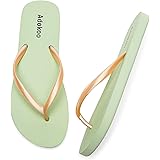 Women's Flip Flop Sandal Black Slim Beach Flip Flops EVA Rubber Shower Slippers Cute Water Sandals