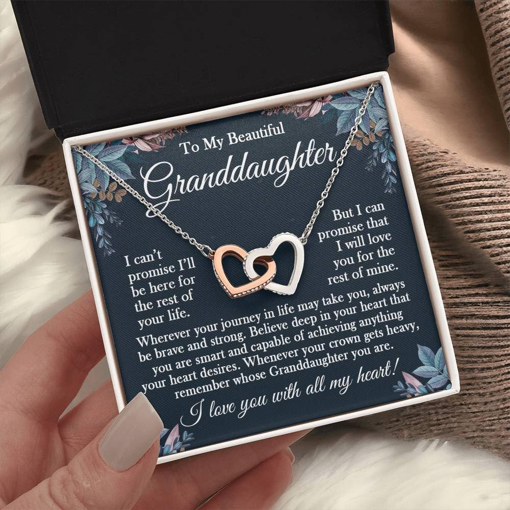 Granddaughter Necklace - Gifts From Grandma & Grandpa, Birthday & Christmas