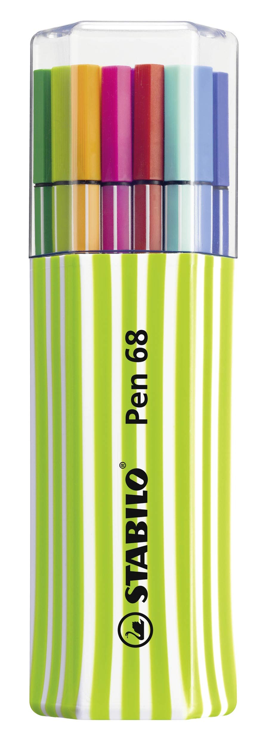 STABILO Premium Felt Tip Pen Pen 68 Pack of 15 assorted colours