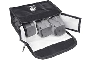 CamKix Explosion Proof LiPo Battery Bag Compatible with DJI Mavic 2 Zoom/Pro - Fire Resistant Safety and Storage Pouch - for 