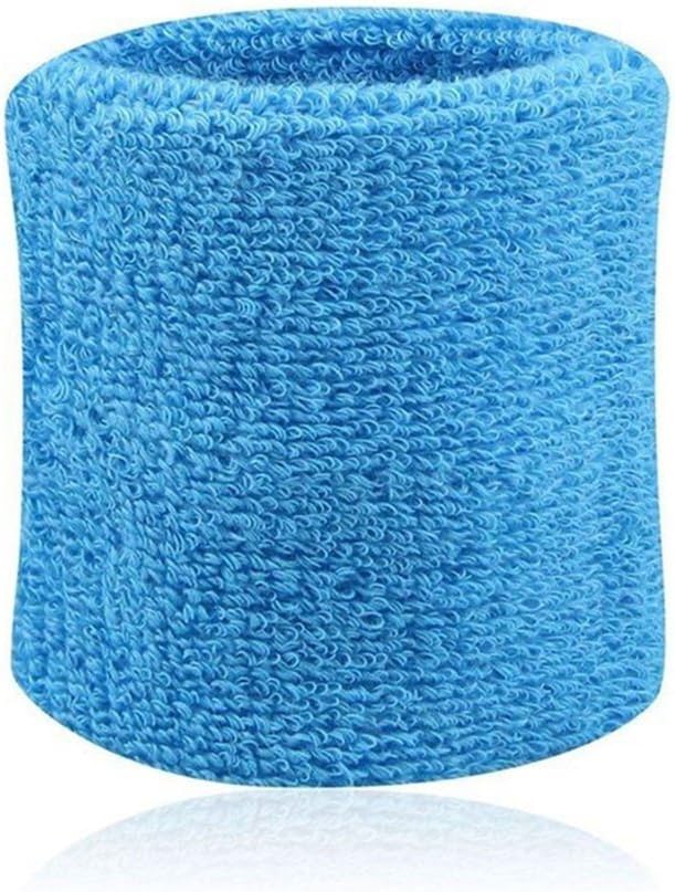 Taiguang 2pcs Cotton Sweat Wristbands Wrist Band Bands Sweatbands for Sport Tennis