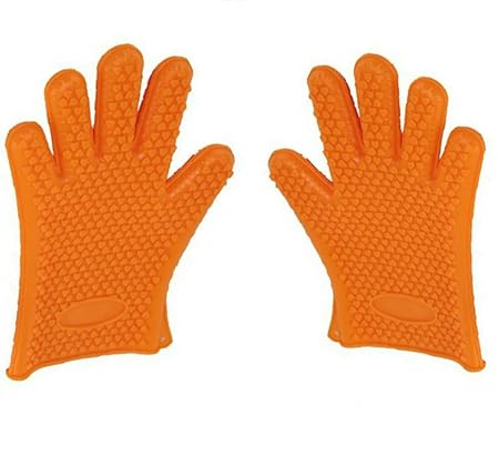 AplusRetail Heat Resistant Grilling Oven Gloves (Pair) - BBQ Cooking, Grilling, Baking