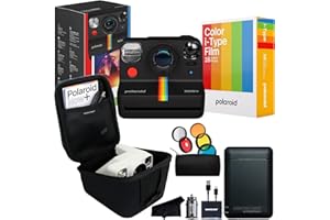 CERTIFIED BRANDS Polaroid Originals Now+ Plus 2nd Generation Bluetooth I-Type Instant Camera with Bonus Lens Filter Kit, 16 Color Film Photos | Signature Series Charger Bundle
