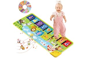 Joyjoz Musical Mat, Toddler Floor Keyboard Play Piano Mat Big Music Dance Mat Early Education Baby Toys Birthday Christmas Gifts for Kids Girls Boys, 51'' x17''