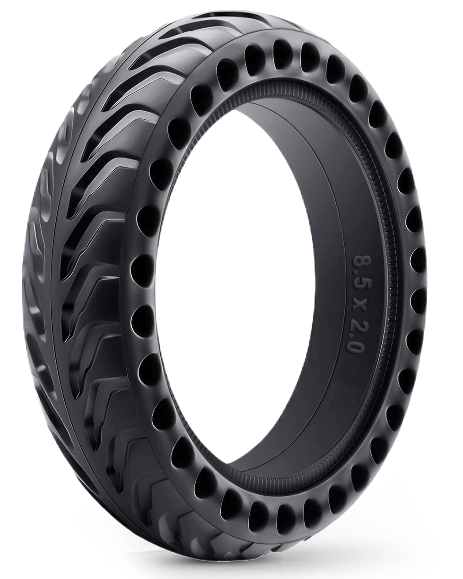 Monuary 1-Pack 50/75-6.1 Tyre for Electric Scooter, Solid Tubeless Tyres Also Compatible with Size 8.5 x 2.0 and 8 1/2 x 2, Puncture Resistant, Maintenance-Free