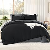 Litanika Comforter Full Size Set Black Grey - 7