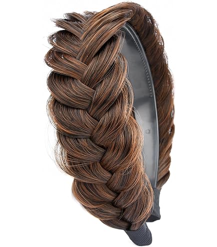 Serre-tête En Tresses Cheveux Synthétiques Blonds Doré - Double Rang Avec élastique - Neuf
