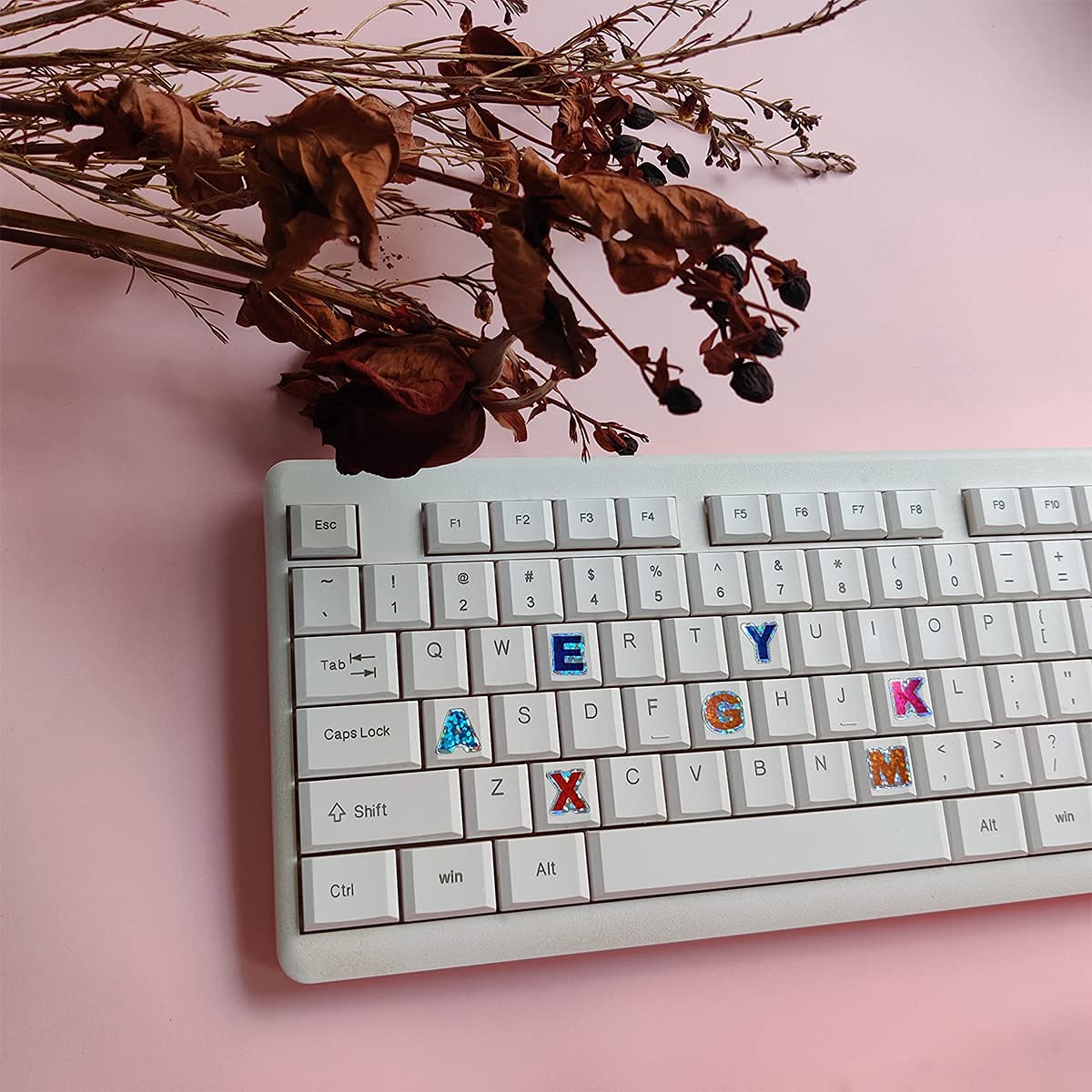 1400 Pieces Colorful Alphabet Stickers Glitter Letter Stickers（20 Sheets） Self-Adhesive Shiny Stickers Used for Greeting Cards, Home Decoration, Children's Art and Craft Supplies