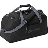Eagle Creek No Matter What Duffel, 40L, Black | Travel Bag for Packing Organization, Bathtub Bottom, Convertible Backpack Straps, Pockets for Smaller Items, Water-Resistant