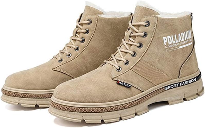 Amazon Lecmt 24 5 27 0cm スノーシューズ 防寒靴 メンズ おしゃれ 防滑 防水 26 5cm スノーブーツ ショート 軽量 ブーツ 暖かい ムートンブーツ 厚底 冬用 短靴 アウトドア 雪靴 綿靴 軽量 秋冬シューズ 脱ぎ履きやすい 砂色 父の日 通勤 Lecmt