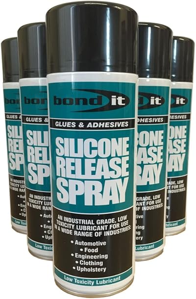 (Bond It) 500ml Silicone Spray Pack of 2 Multi-Purpose Lubricant and Mould
