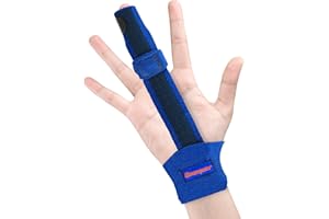 Quanquer Finger Extension Splint for Trigger Finger, Mallet Finger, Finger Knuckle Immobilization, Finger Fractures, Wounds, Post-operative Care and Pain Relief- Hand Splint Finger Support