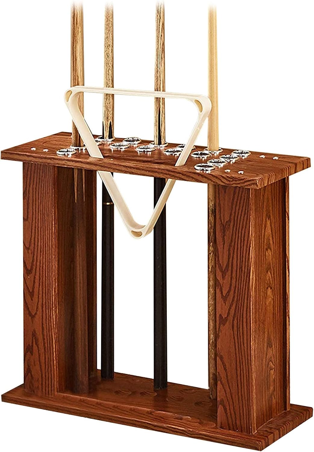 Billiard Cue Rack, Holds 16 Cues, Easy To Assemble Support Stability