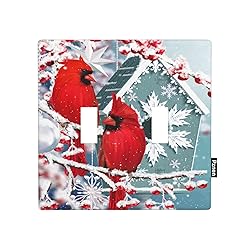 Pznen Cardinal Double Toggle Switch Covers 2-Gang