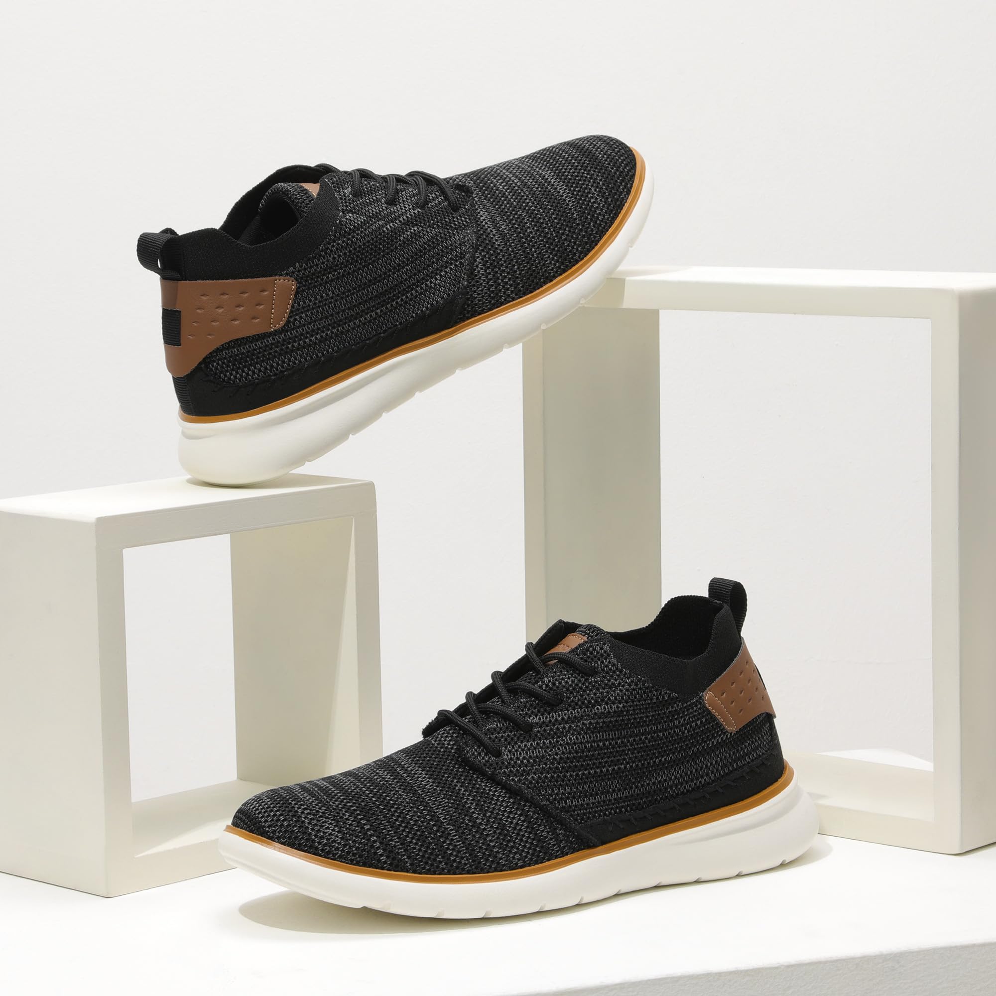 Bruno Marc Men's Mesh Fabric Fashion Sneakers Casual Oxfords Lightweight Breathable Versatile Walking Shoes