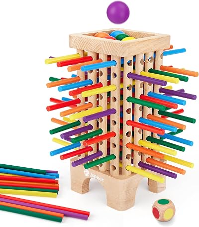 Japace Wooden Montessori Board Game Dont Let the Ball Drop 4–8 yrs