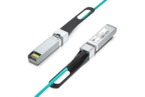 H!Fiber 10G SFP+ AOC Cable, 10Gb SFP+ to SFP+ Active Optical Fiber Cable, OM3 Multimode MMF Fiber Assemblies with SFP+ for Ci