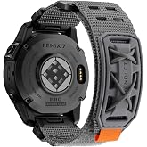 Bandletic 22mm Quick Fit Band Compatible with Garmin Epix Pro 2 Watch | Replacement Nylon Strap for Fenix 9 8 47mm 7 6 Pro/5 Plus/Instinct 3 E 45mm 2/Forerunner 970/965/955/945/Approach S70/S62/S60