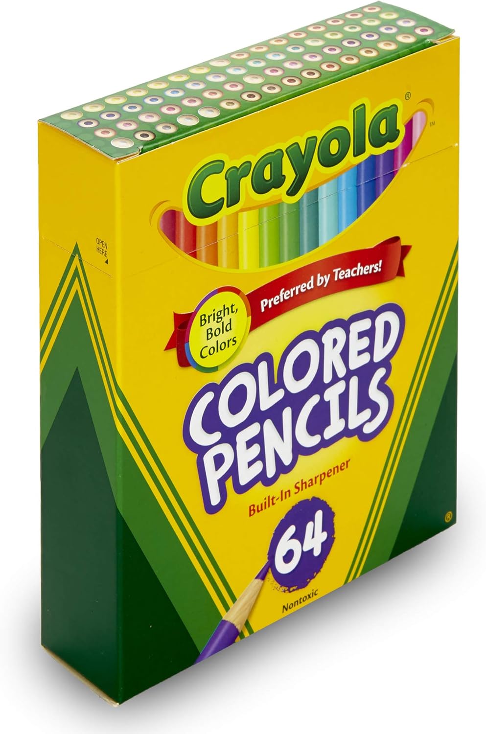 Crayola Mini Colored Pencils in Assorted Colors, Coloring Supplies for Kids, 64ct: Toys & Games