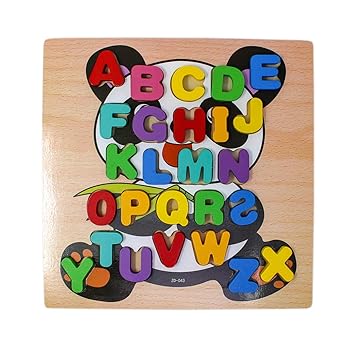 Tootpado Wooden Alphabet Puzzle Board - Panda (1TNG281)
