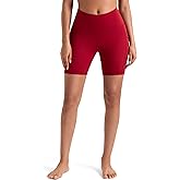 Colorfulkoala Women's High Waisted Biker Shorts with Pockets 6" Inseam Yoga Tummy Control Short