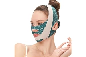 GUSHIJIEJU Face & Chin Lift Mask, Chin Strap Double Chin Eliminator Face Lifting Shaper for Women