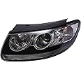Headlights Headlamps For Hyundai Santa Fe 2007-2012, Headlamps Left Driver Sides,Durable Front Halogen Headlights Assembly Perfect Fit For Original Car (Left)