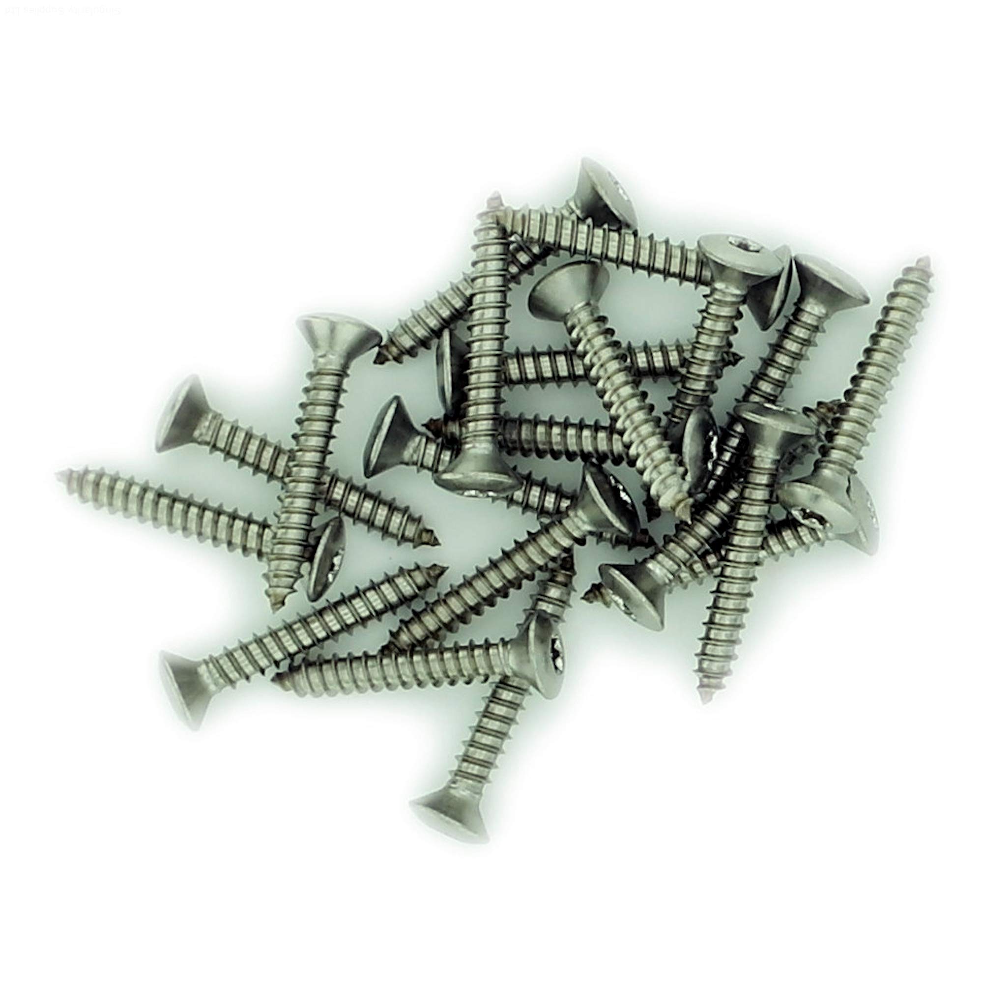 No.12 x 1.5 (5.5mm x 38mm) TX Raised Countersunk Self-Tapping Screw - Stainless Steel (A2) (Pack of 20) โ image 1