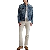 AG Adriano Goldschmied Men's Everett Slim Straight Sueded Sateen Pant