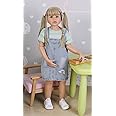 Pinky Reborn 39inch Reborn Toddler Dolls,Huge Baby Full Body Hard Vinyl Realistic Blond Hair Standing Girl Beautiful Dress Model Collectible Toddler Baby Girl