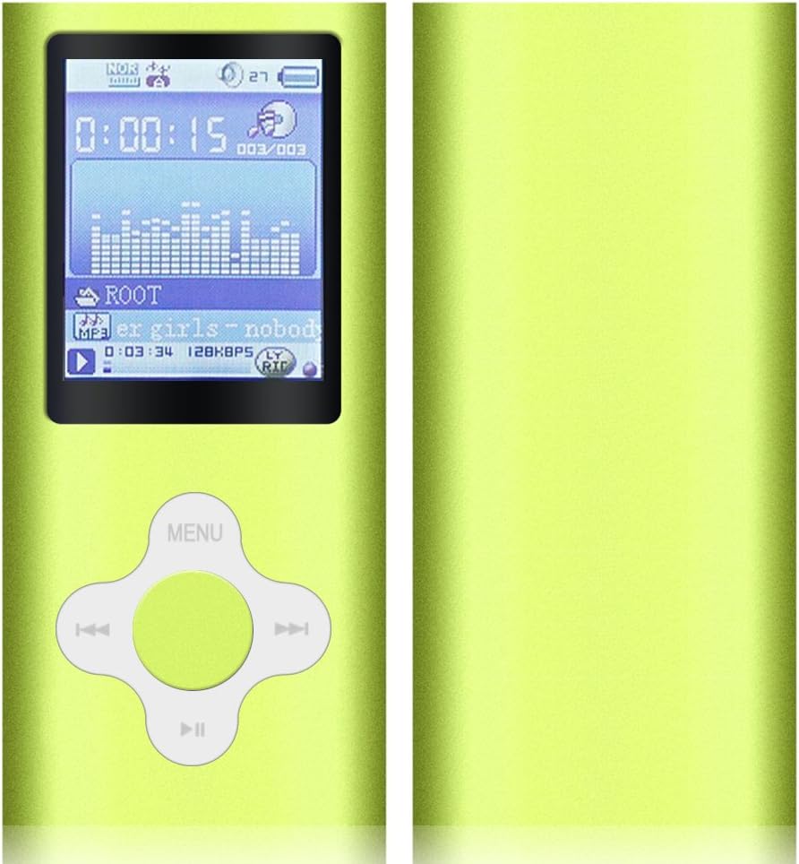 G.G.Martinsen Versatile MP3/MP4 Player with a Micro SD Card, Support Photo Viewer, Mini USB Port 1.8 LCD, Digital MP3 Player, MP4 Player, Video/Media/Music Player (greenwhite): Electronics