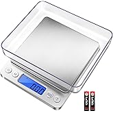 Fuzion Small Kitchen Scale, 500g/ 0.01g Small Gram Weight Scale, Precision Lab Scales Digital Weight Grams and Oz, Digital Gr