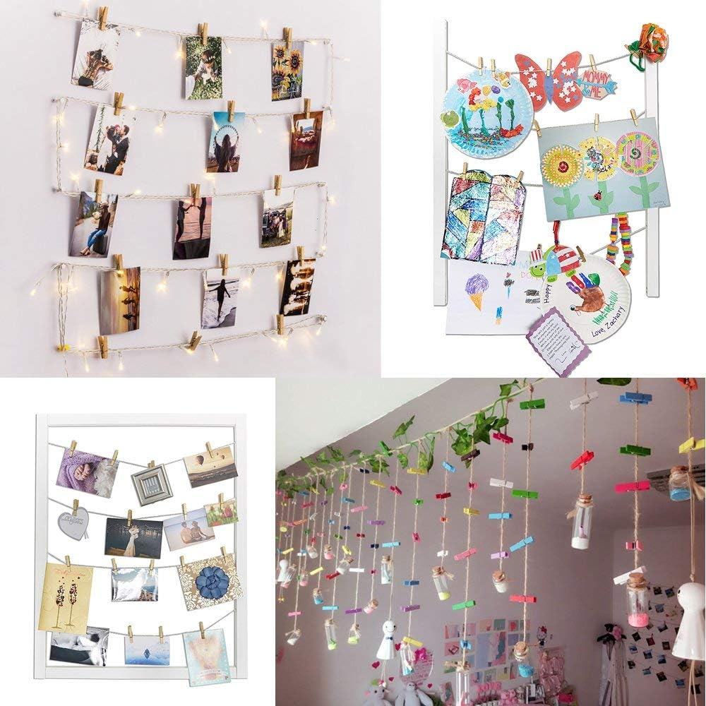 Okaytec - 100 Mini Pinzas de Colores Decorativas – Pinzas para ...